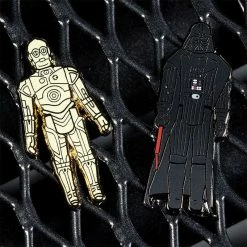 Accessories Pin Kings Star Wars Enamel Pin Badge Set 1.3 - C3PO And Darth Vader