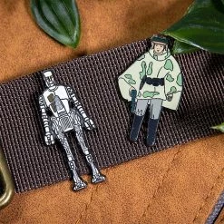 Accessories Pin Kings Star Wars Enamel Pin Badge Set 1.35 – 8D8 And Princess Leia Organa (in Combat Poncho)