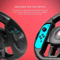Gaming Accessories Numskull Nintendo Switch Joy Con Steering Wheel Table Attachment