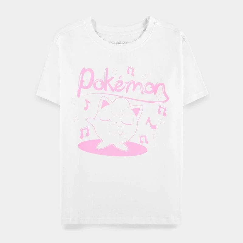 Coupon 🥰 Official Pokemon Jigglypuff Sing 👩 Women's Short Sleeved T-shirt 🔥 1 Official Pokemon Jigglypuff Sing Women's Short Sleeved T-shirt