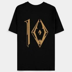 Official Skyrim Metallic Unisex Short Sleeved T-Shirts