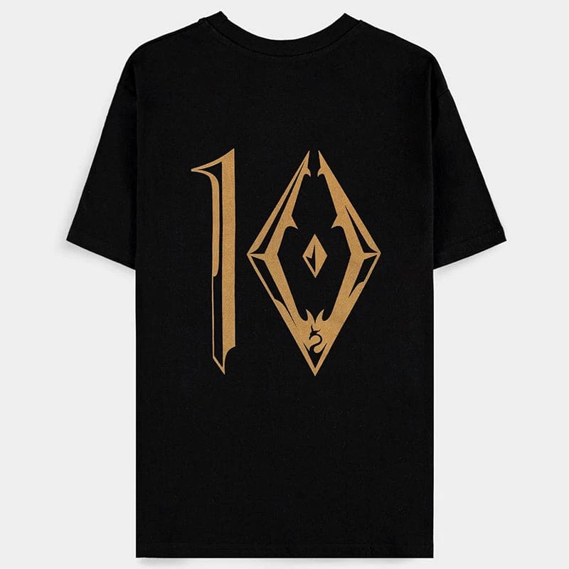 Wholesale ✔️ Official Skyrim Metallic Unisex Short Sleeved T-Shirts 🥰 2 Official Skyrim Metallic Unisex Short Sleeved T-Shirts