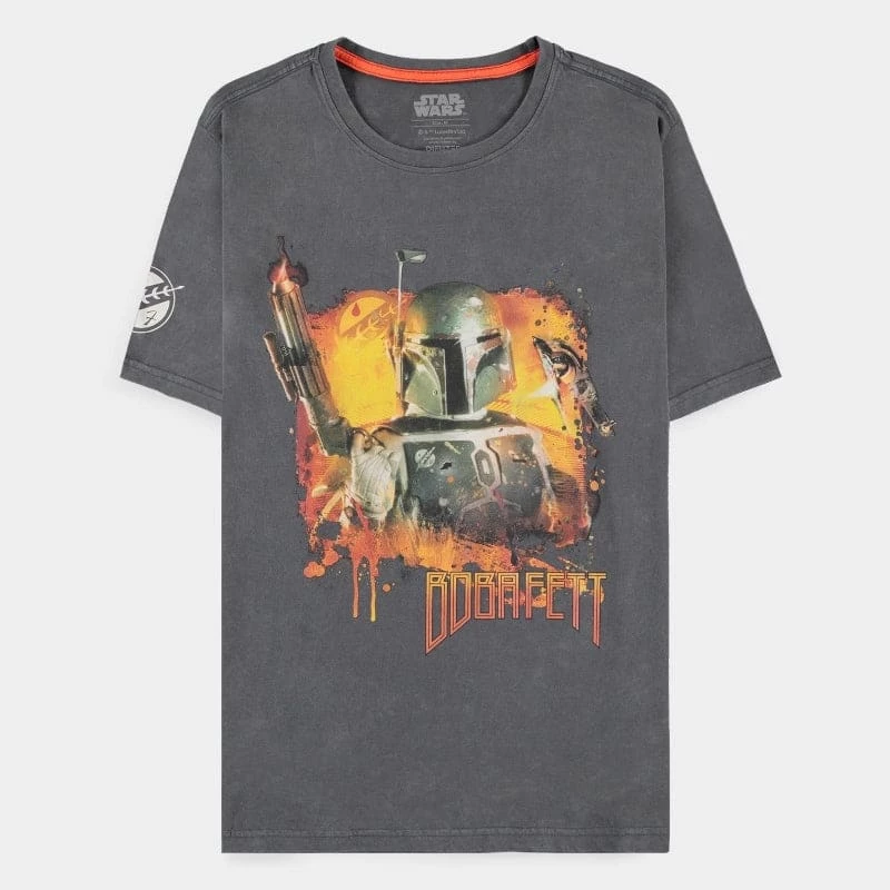 Hot Sale β€οΈ Apparel Official Star Wars Boba Fett Acid Wash Unisex Short Sleeved T-Shirts π 1 Apparel Official Star Wars Boba Fett Acid Wash Unisex Short Sleeved T-Shirts